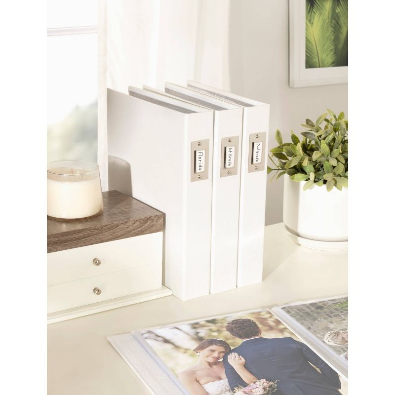 9.45&#34; x 11.75&#34; Cydney Fabric Photo Albums White - Kate &#38; Laurel All Things Decor, 6 of 9