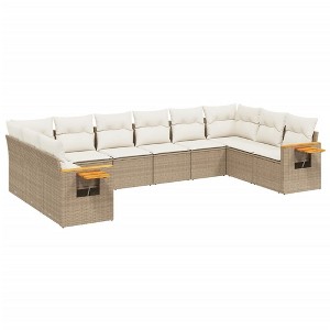 vidaXL Garden Sofa Set Beige - 1 of 4