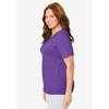 Dreams & Co. Plus Size Sleep Tee - 4 of 4