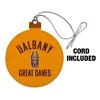 University at Albany Great Danes Wood Christmas Tree Holiday Ornament - 2 of 4