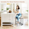 Arceso 1pc Counter Height Bar Stools, Modern Counter Stools Upholstered Barstools, with Curved Backrest and Arms - 3 of 4