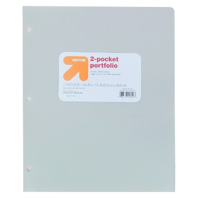 Photo 1 of 2 Pocket Plastic Folder Gray - up  up
15 pack