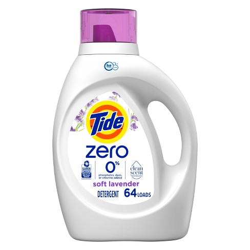 Tide Zero Soft Liquid Laundry Detergent - Lavender Scent - 92 Fl Oz : Target