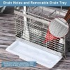 LunaLulinlk Utensil Holder for Kitchen Counter, Stainless Steel Utensil Drying Rack for Countertop with 3 Compartments, Drain Tray - 4 of 4