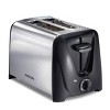 Proctor Silex 2 Slice Metal Toaster 22304V: Black, 750W, Compact Bread Toaster, Easy Clean, 3-Year Warranty - 2 of 4