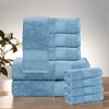 Luxury Cotton Heavyweight Solid Plush Towel Set by Blue Nile Mills - 2 of 4