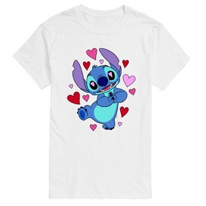 Men's - Lilo and Stitch - Heart Eyes Short Sleeve Graphic T-Shirt - 1 of 4