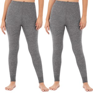 Fruit of the Loom Women's and Plus Long Underwear Waffle Thermal Pants, 2-Pack - 1 of 4