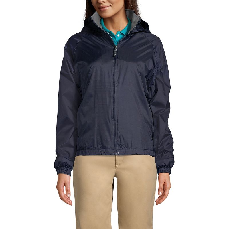 Lands' End School Uniform Women's Fleece Lined Rain Jacket, 4 of 6