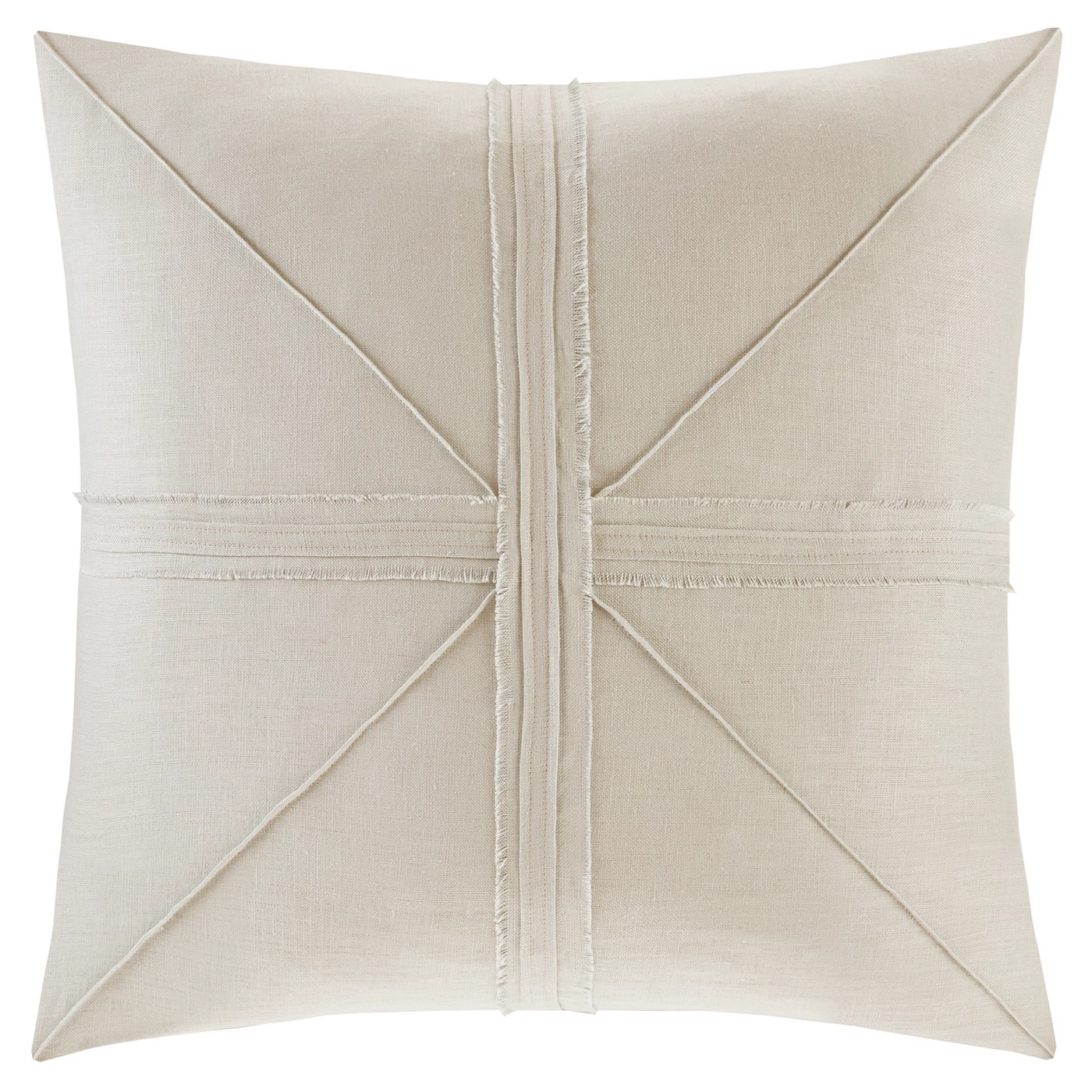 White Fifer Frayed Throw Pillow - image 1 of 3