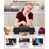 Aoibox 95KPa Vacuum Sealer,Fully Automatic Food Sealer with Auto Pop-Up Cover,Double Heat Seal,Easy-Lock Handle&Built-in Cutter,Includes 1Roll+15 Bags - 3 of 4