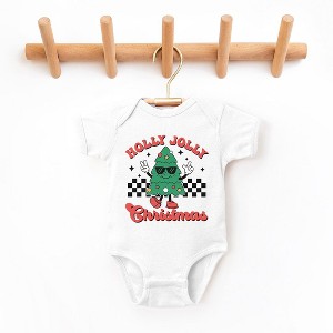 The Juniper Shop Holly Jolly Christmas Tree Baby Bodysuit - 1 of 3