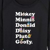 Women's - Disney - Character List Lightweight French Terry Slouchy - 2 of 4