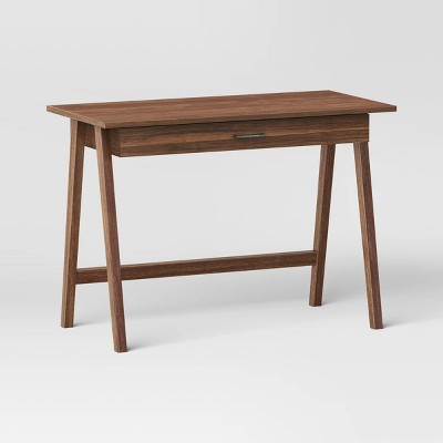 Loring wood deals writing desk walnut