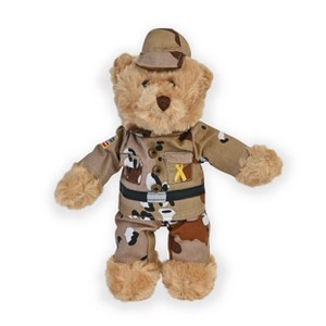 Pennington Classic Costume Teddy Bear Plush, Desert Camo, 10" inch - 1 of 4