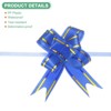 Unique Bargains Plastic Gold Edge PP Plastic Glossy Appearance Gift Wrap Satin Pull Bows 200 Count - 2 of 4
