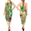 LA LEELA Women's Beachwear Sarong Bikini Skirt Swim Cover Up Swimwear Summer Wraps Swimsuit Beach Wrap Coverups for Women One Size Yellow,Floral - 2 of 4