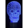 Link 3D Skull Lighting Laser Cut Precision Multi Colored LED Night Light Lamp - Great For Bedrooms, Dorms, Dens, Offices and More! - 2 of 4