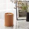 14oz Ceramic Ribbed Jar Candle Coconut White Woods - Threshold™ - 2 of 4