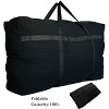 Extra Large Storage Canvas Duffle Bag for Travel, Black Oversized Giant Big Traveling Duffle Bag - 2 of 4
