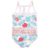 Hudson Baby Girls Toddler Swimsuit, Tropical Floral - 2 of 2