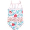 Hudson Baby Girls Toddler Swimsuit, Tropical Floral - image 2 of 2