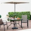 MOEPISY 35 x 35 Inch Patio Dining Table with 1.5 Inch Umbrella Hole without Umbrella - 4 of 4