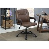 NicBex Upholstered Adjustable Height Home Office Desk Chairs with Metal Base and Universal Wheels - 2 of 4