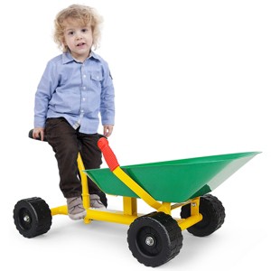 Costway 8" Heavy Duty Kids Ride-on Sand Dumper Front Tipping w 4 Wheels Sand Toy Gift - 1 of 4
