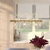 Rennnsan Arquesa 15"W 9-Light Sputnik Dandelion Crystal Modern Glam Dimmable Kitchen Island Pendant in Silver&Gold - 2 of 4