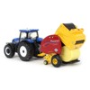 ERTL 1/64 New Holland T6.180 w/ Roll-Belt 560 Round Baler & 6 Bales, 50 Years Round Baling, 2024 Farm Show 61002-Reg - 4 of 4