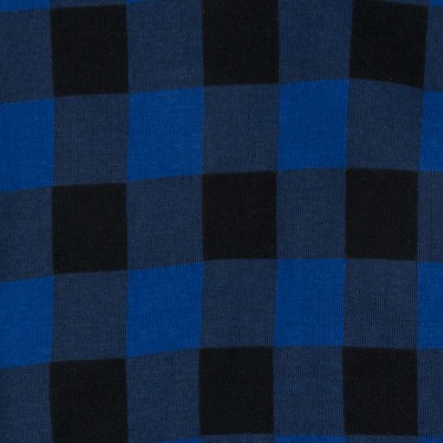 plaid black & navy