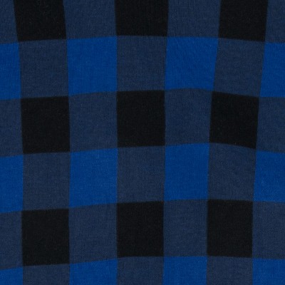 plaid black & navy