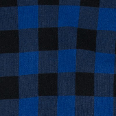 plaid black & navy