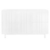 47.2" Buffet Sideboard Cabinet With 2 Doors And Drawers, Adjustable Shelf, Metal Legs Wave Pattern Kitchen Pantry Cabinets - 2 of 4