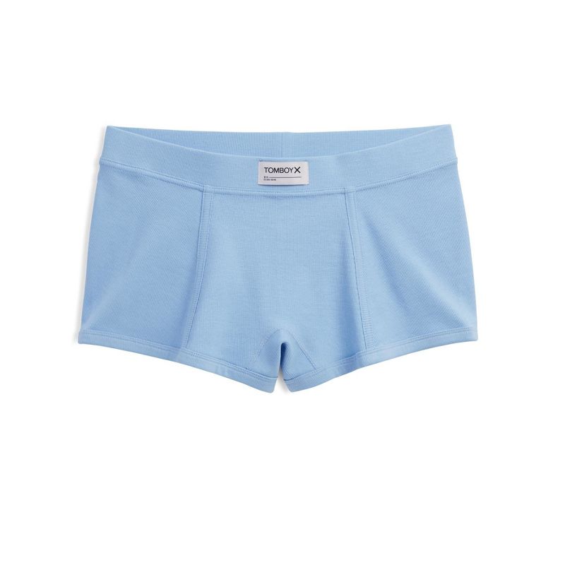 TomboyX Women's Boy Short Underwear, Organic Cotton Rib Stretch Comfortable Boxer Briefs (XS-6X), 3 of 4