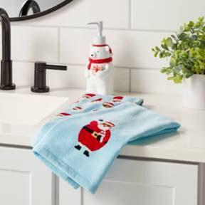 Lot Red Christmas Bear Handmade Towel Set Bath/Hand Cotton Bathroom