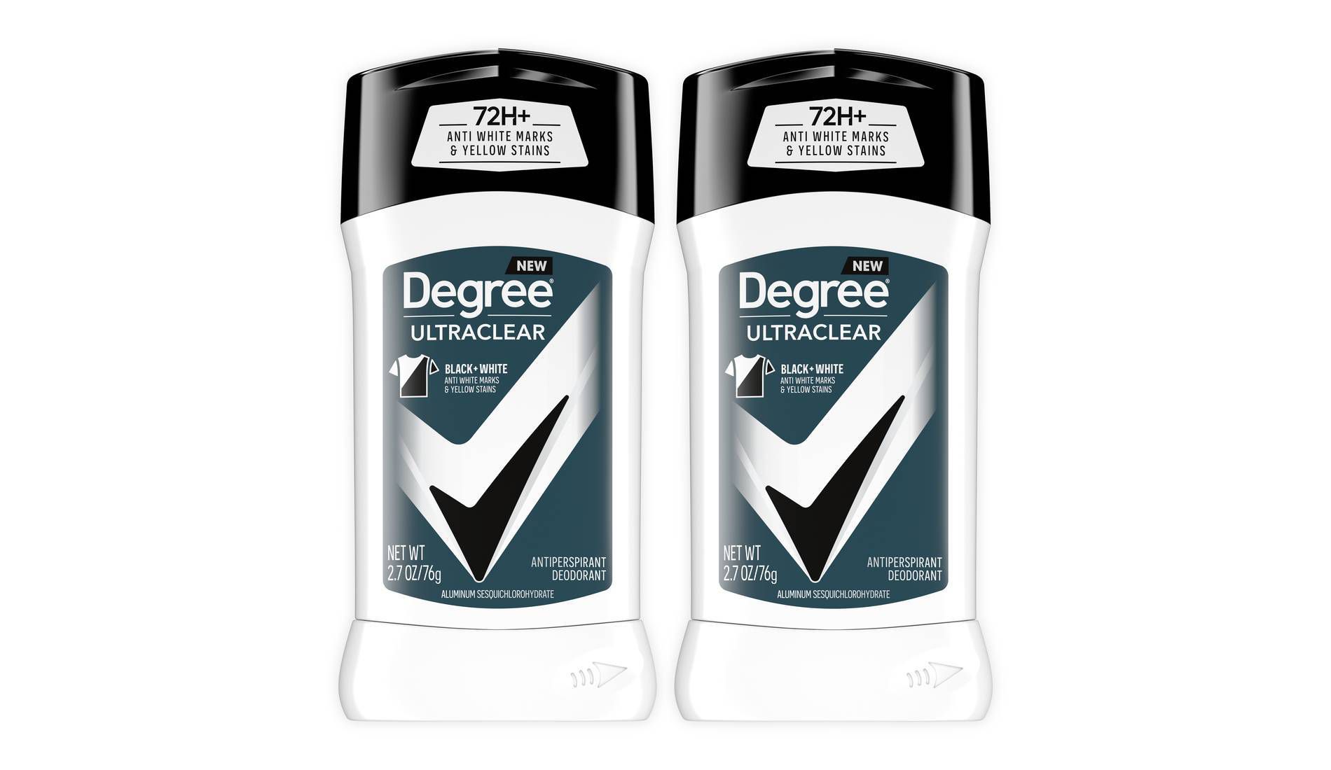 Degree Men Ultraclear Black + White 72-Hour Antiperspirant & Deodorant - 2.7oz/2pk