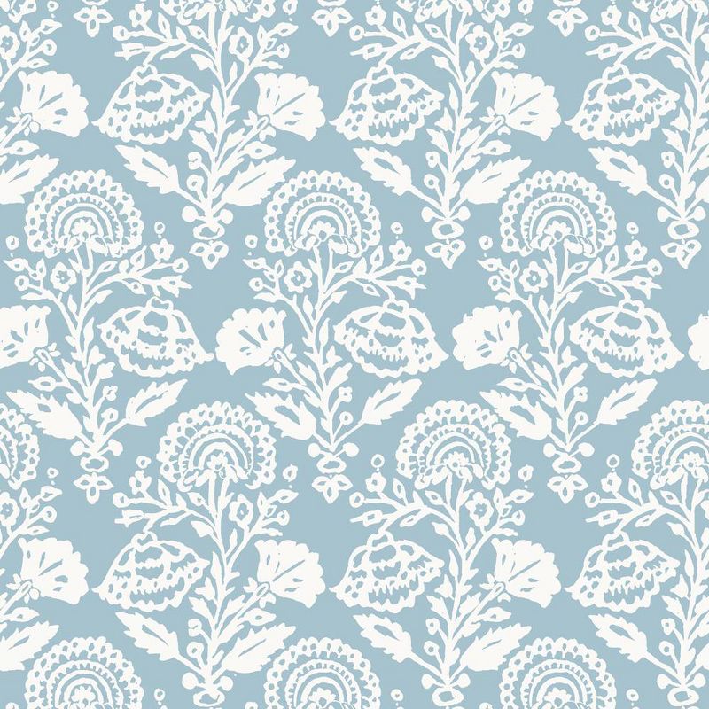 Tempaper Peel and Stick Wallpaper Floral Damask Mint, 1 of 7