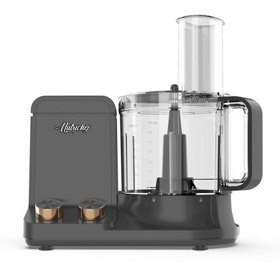 NutriChef Ultra Quiet 2L Food Processor 6 Blade Set