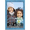 PosterPalooza | Shabby Chic Blue Picture Frame - UV Acrylic, Foam Board Backing, Hanging Hardware - 2 of 4