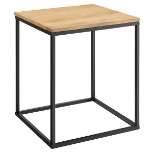 Modway Zora Square Wood and Metal Side Table - 1 of 4