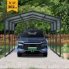 Gulches Outdoor Carport 10x15ft Heavy Duty Canopy with Galvanized Steel Roof and Frame, Large Metal Garage for Driveway Car or Truck, 302 lbs - 4 of 4