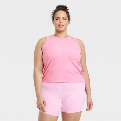 Women's Side Cinch Tank Top - All In Motion™ Pink 4x : Target