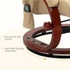 Faux Leather Electric Reclining Chair with Ottoman, Swivel Wood Base, Massage Function and Remote Control - 4 of 4