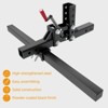 Manual Implement Lift 1-Point Lift System 50 Inches Width Fits for ATV/UTV 2 Inch Receiver Quick Attach Accessories Tractors - 4 of 4