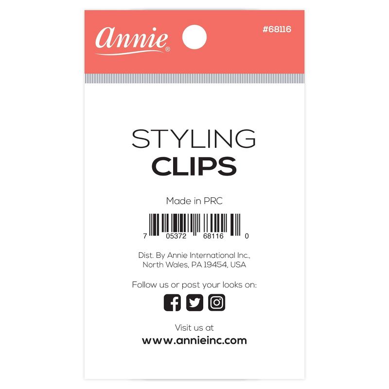 Annie International Metal Styling Hair Clips - 12ct, 4 of 5