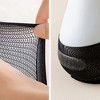 Anna-Kaci Women's Mesh Toe Socks with Non-Slip Silicone Heel Grip Ultra Low Cut Breathable No Show Sock 3-Pack - 2 of 4