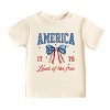 The Juniper Shop America Land of the Free Coquette Toddler Short Sleeve Tee - 2 of 4