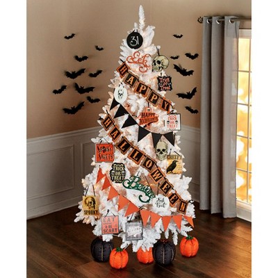 Lakeside Halloween Tree Ornaments Decoration Set for Indoors - 19 Pieces